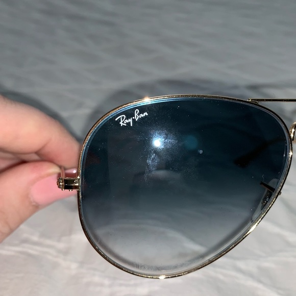 RAYBAN SUNGLASSES - Large Aviator Metal Gradient. - Picture 6 of 8